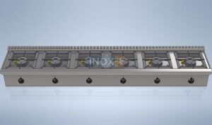 Газов котлон с 6 горелки - линия 40
