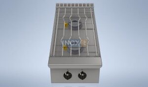 Газов котлон с 2 горелки - линия 80